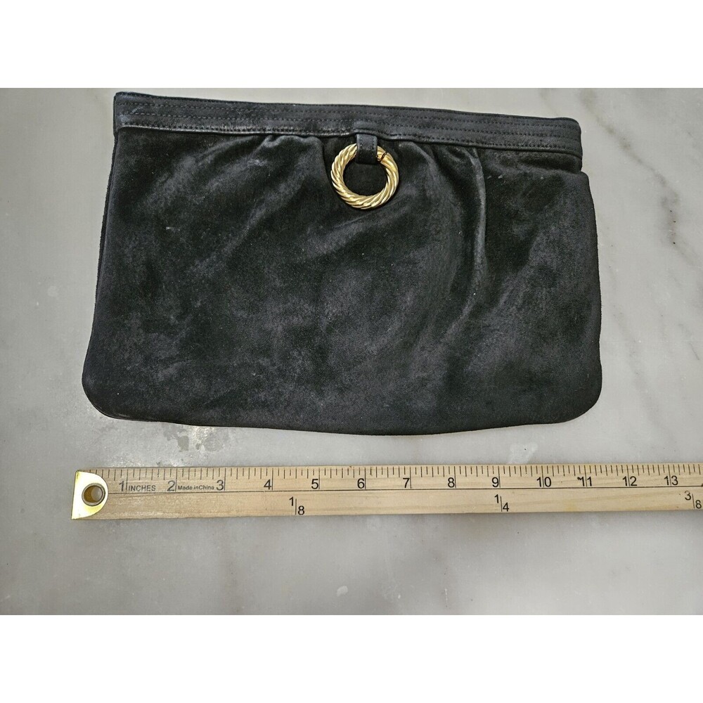 Morris Moskowitz Vintage Satin-Look Black Evening Purse